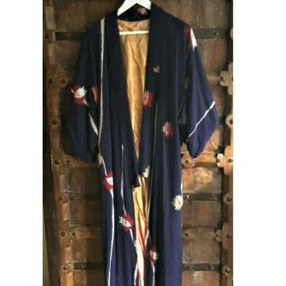 Vintage Jackets & Blazers - Vintage traditional Japanese purple kimono  coat